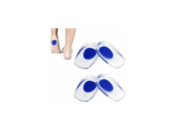 Pares De Calcanhares Em Gel De Silicone, Palmilhas Para Fascite Plantar, Calcanhares Em Gel Médico Para Alívio De Dor No Calcanhar E Cuidados Com Os