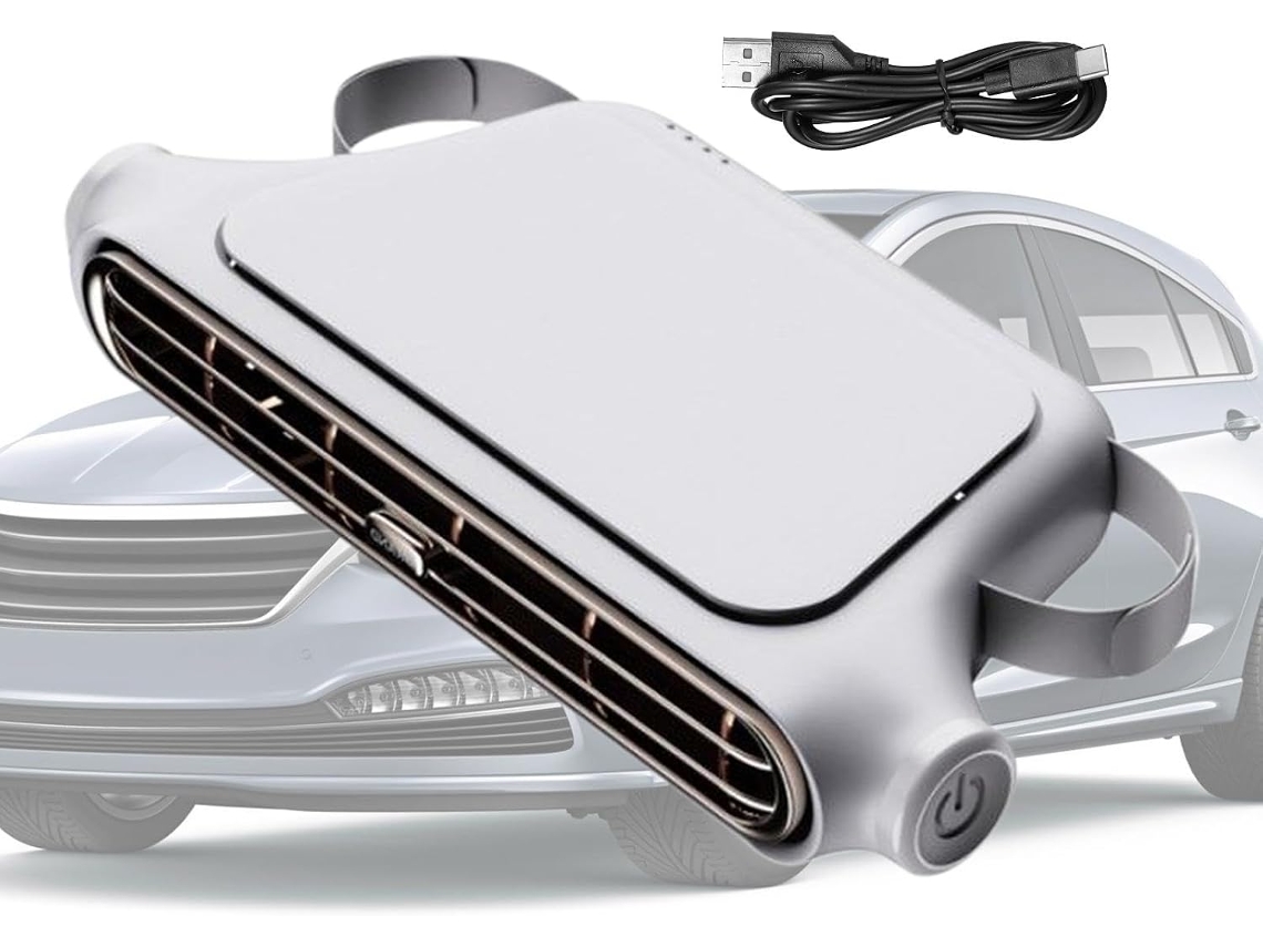 Mini Ventilador Para Encosto De Cabeça Carro, Mini Refrigerador, Mini Ar Condicionado