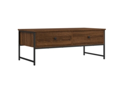 Mesa Centro Derivados Madeira Carvalho Castanho MAISON EXCLUSIVE (101x49x39,5 cm)