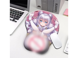Mouse pad de silicone periférico de anime Beautiful Girl da Second Dimension, grosso e antiderrapante com suporte para pulso YWP (1 peça/01)