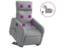 Electric Stand Up Massage Recliner Chair, Electric Stand Up Massage Recliner Chairs Vidaxl Cinzeto Tecido