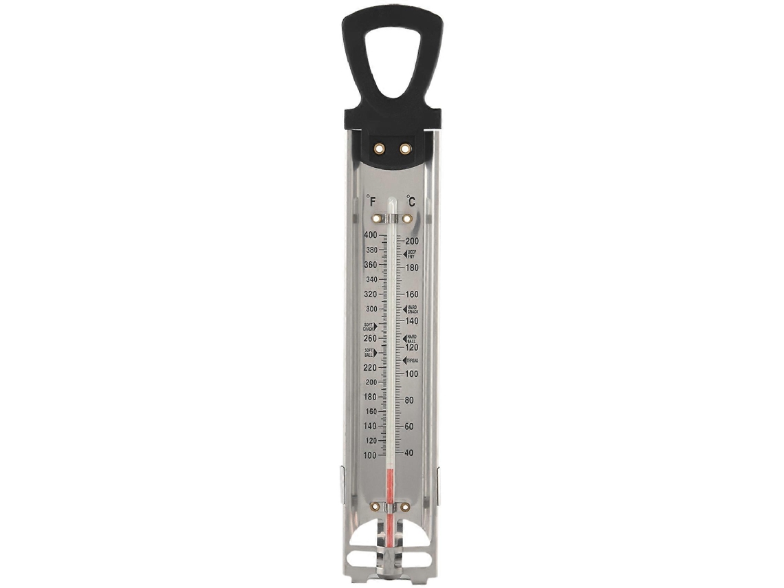 Termômetro Para Fritura, Em Aço Inoxidável, Com Acessório Panela E Indicador Rápido De Temperatura G Aquaforge