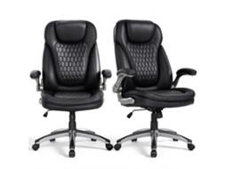 Smartue Cadeira De Escritório Ergonômica - Assento Acolchoado Espesso 13,5 Cm - Braços Rebatíveis