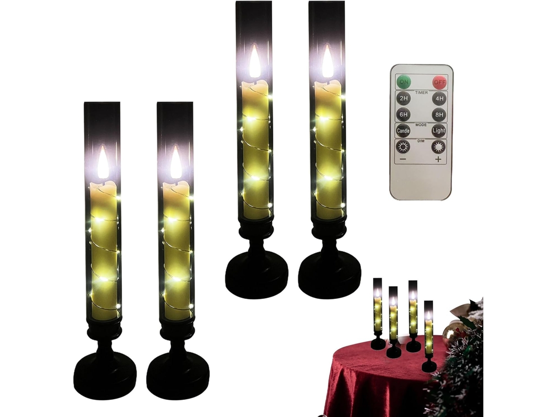 Vela Led Decorativa Sem Chama, Para Eventos, Jardim E Interiores