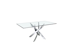 Mesa Verona 180 Cinzento Metalizado DUDECOR