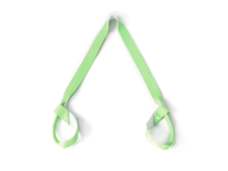 Cinto para tapete de ioga, altura de transporte, resistente e ajustável, bicolor verde-água.
