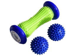 Rolo De Massagem Para Músculos De Pé E Mão, Rolo De Massagem Para Fascite Plantar Em Pvc (azul)