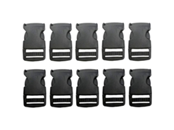 Fivelas De Plástico Para Malas E Bolsas, K2501, Pacote Com 10 Unidades