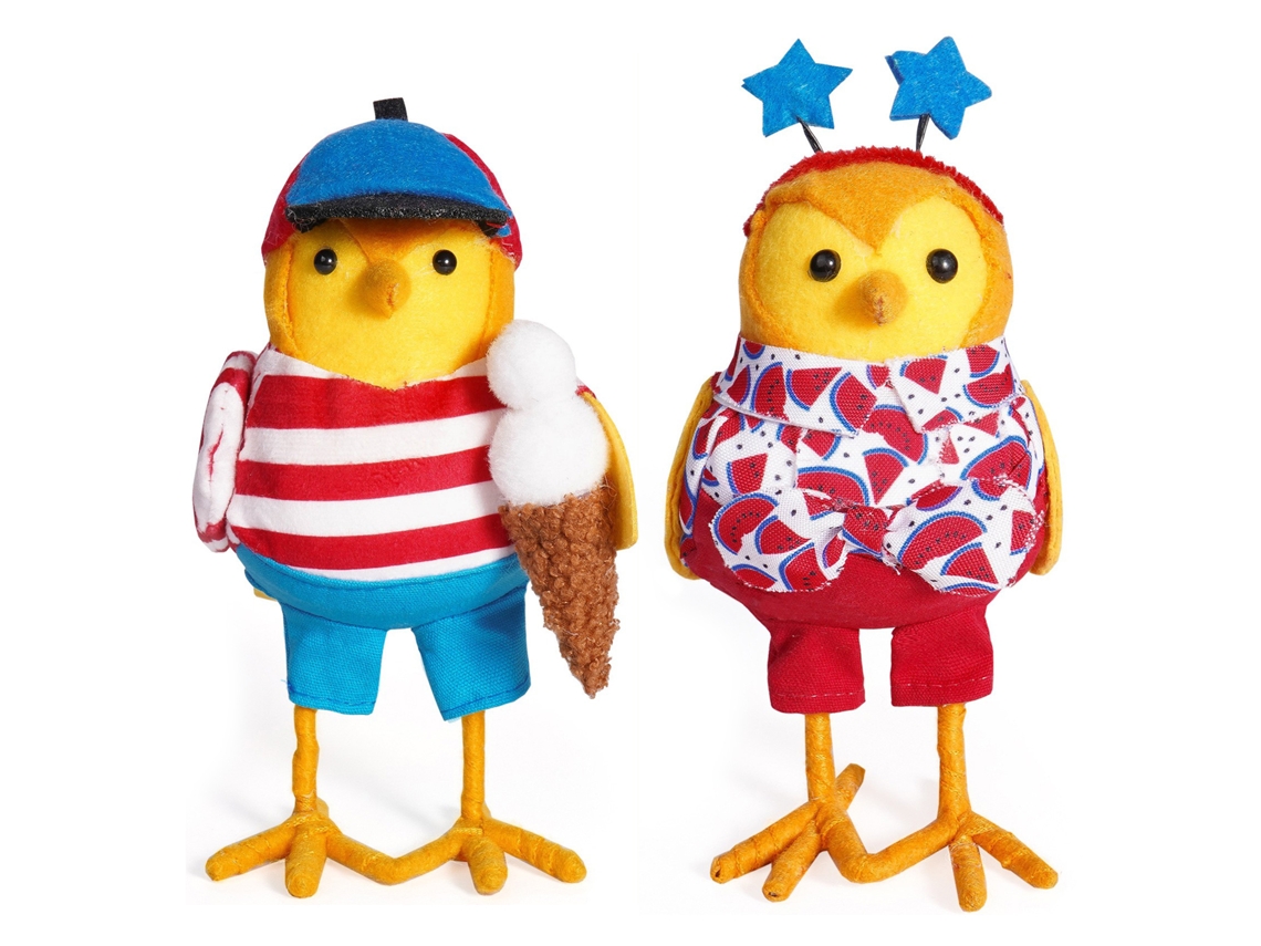 Conjunto de Decorações de Verão com Pássaros Fofos para Quarto e Jardim LAXISCREED
