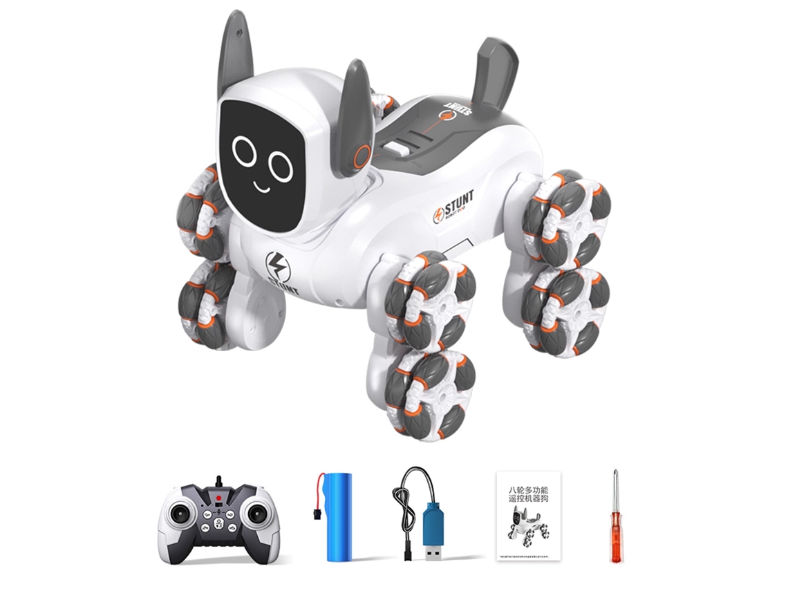 Mali robô Controle Remoto, Brinquedo Interativo Inteligente para Crianças 8+, Presente de Férias com Música e Luzes Led