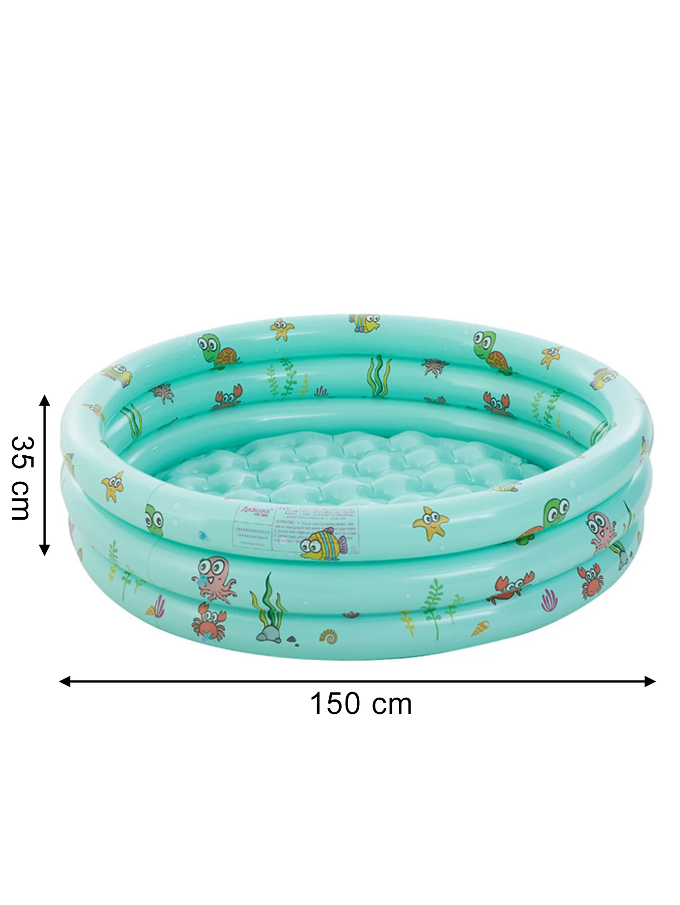 Piscina inflável Rasa Pool para Quintal, recreação aquática de verão, redonda em PVC reforçado.