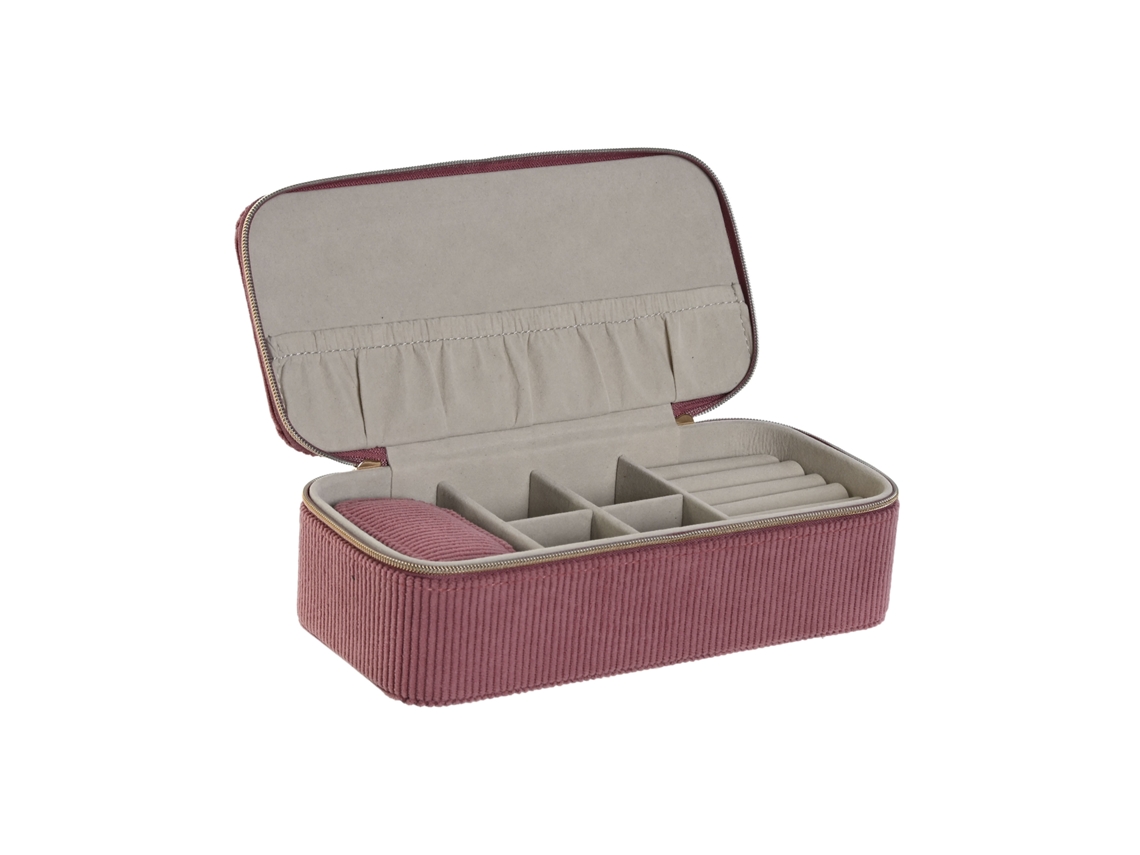 Guarda-Jóias 20 5X10X6Cm Rosa ITEM Jo-213055