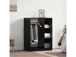Vidaxl Guarda-roupa Carvalho Preto 77 X 48 X 102 Cm