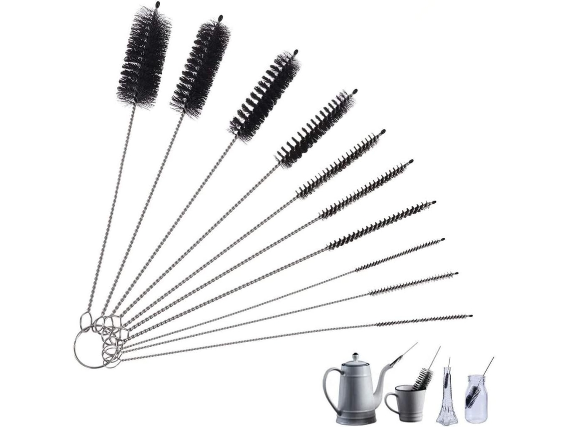 Escova De Limpeza, Pacote Com 10 Escovas Para Mamadeira, Cozinha, Bule, Copos E Outros Utensílios.