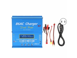 Carregador Descarregador Inteligente De Equilíbrio 80w 7a B6ac V2 Azul Com Cabo Plug Us 110v