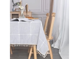 Toalha De Mesa De Jantar Retangular, Toalha De Mesa De Algodão E Linho, Decoração Retangular 140x180 Cm Para Cozinha Doméstica