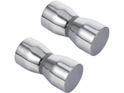 Conjunto De 2 Puxadores Modernos Dupla Face Para Porta Chuveiro, Com Acabamento Escovado, Para Armários De Cozinha E