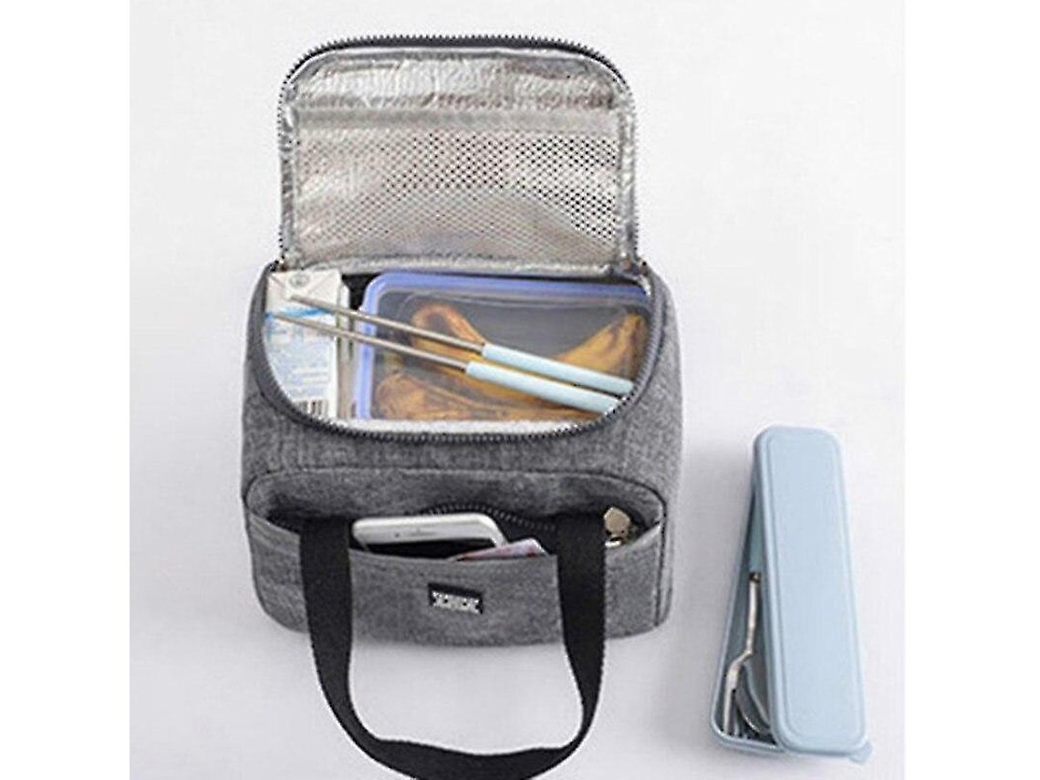 Lurelia Bolsa Térmica Para Almoço E Escola Isolado Portátil Cinza