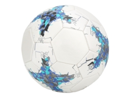 Bola de Futebol Inflável Tamanho 5 Azul PU para Treinamento e Competição S/MARCA