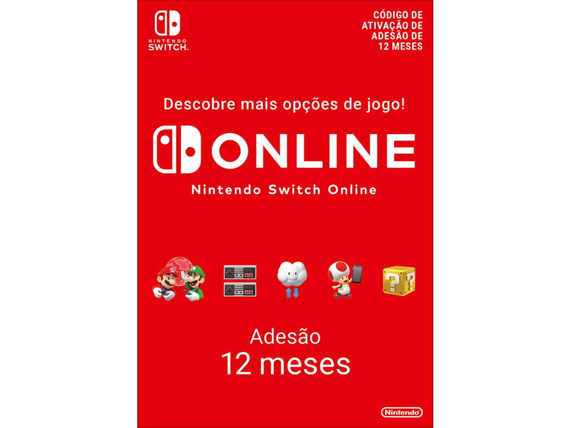 Opções de adesão, Nintendo Switch Online