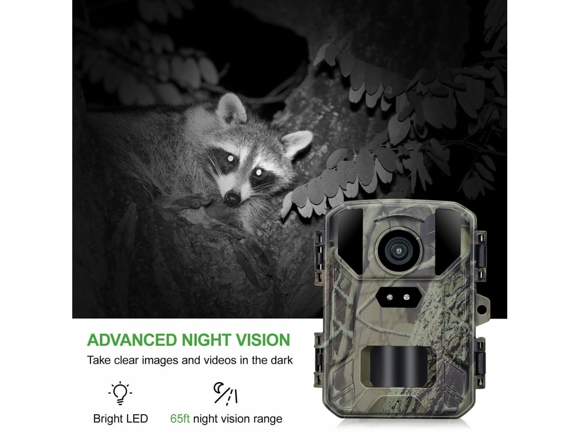 Câmara de Vida Silvestre 24mp 1080p com Visão Noturna e Impermeável | S/MARCA