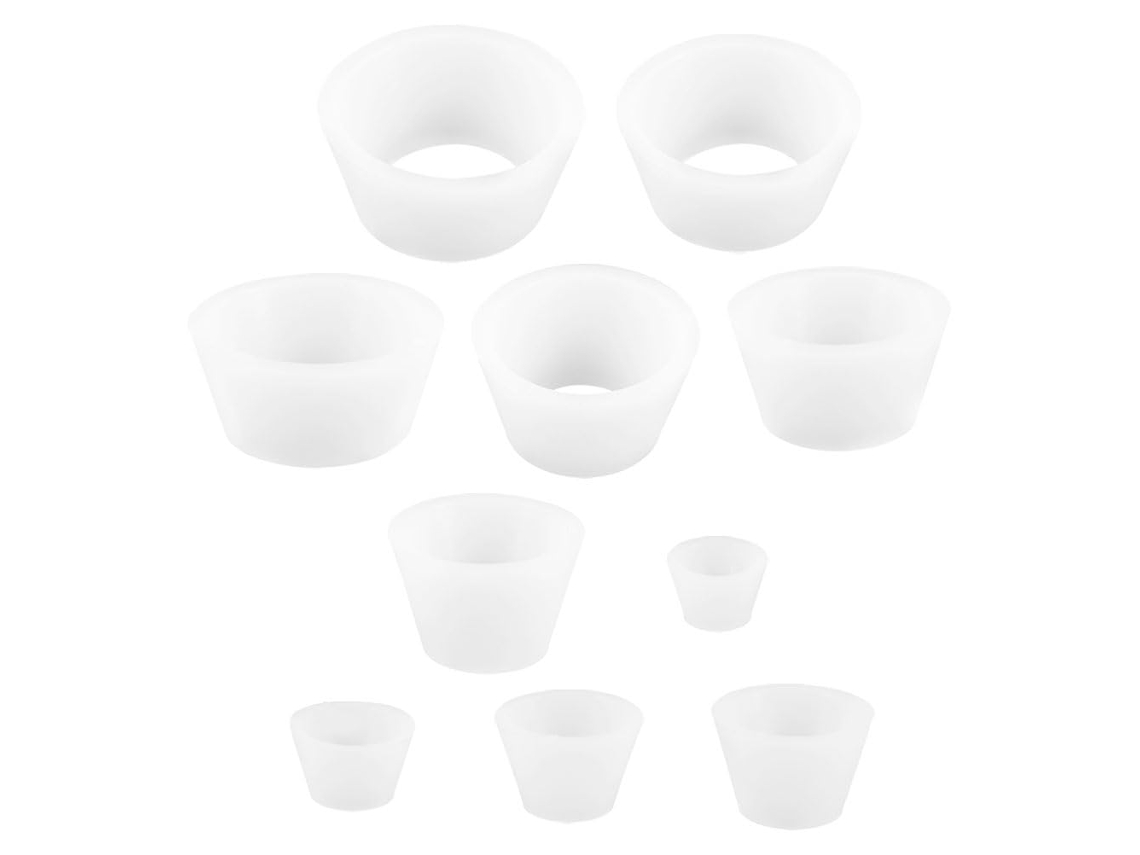 Adaptadores De Silicone Para Cones Filtro Em Garrafas Térmicas E Funis, Anéis De Vedação Brancos, 10 Peças, Design
