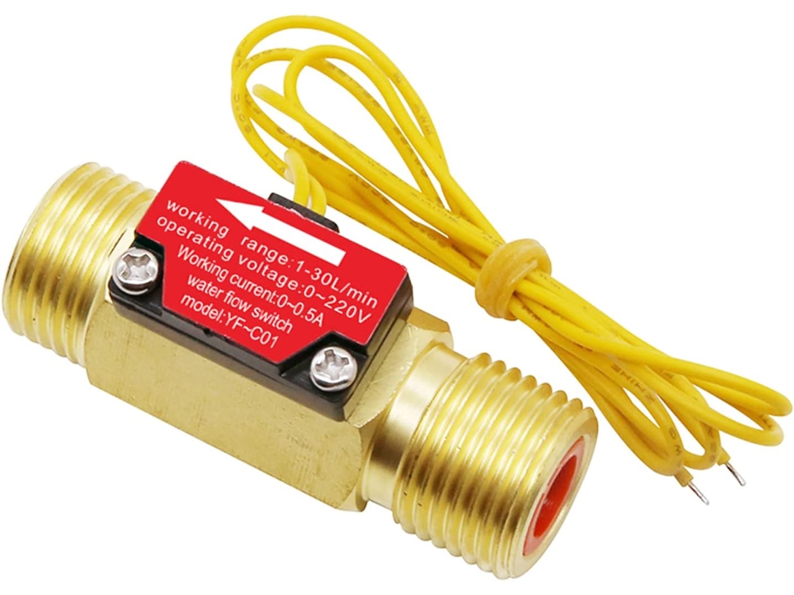 Sensor De Fluxo De Água Líquido De Efeito Hall De 2 Polegadas E 4 Pintas / Interruptor De Controle De Fluxo De Água