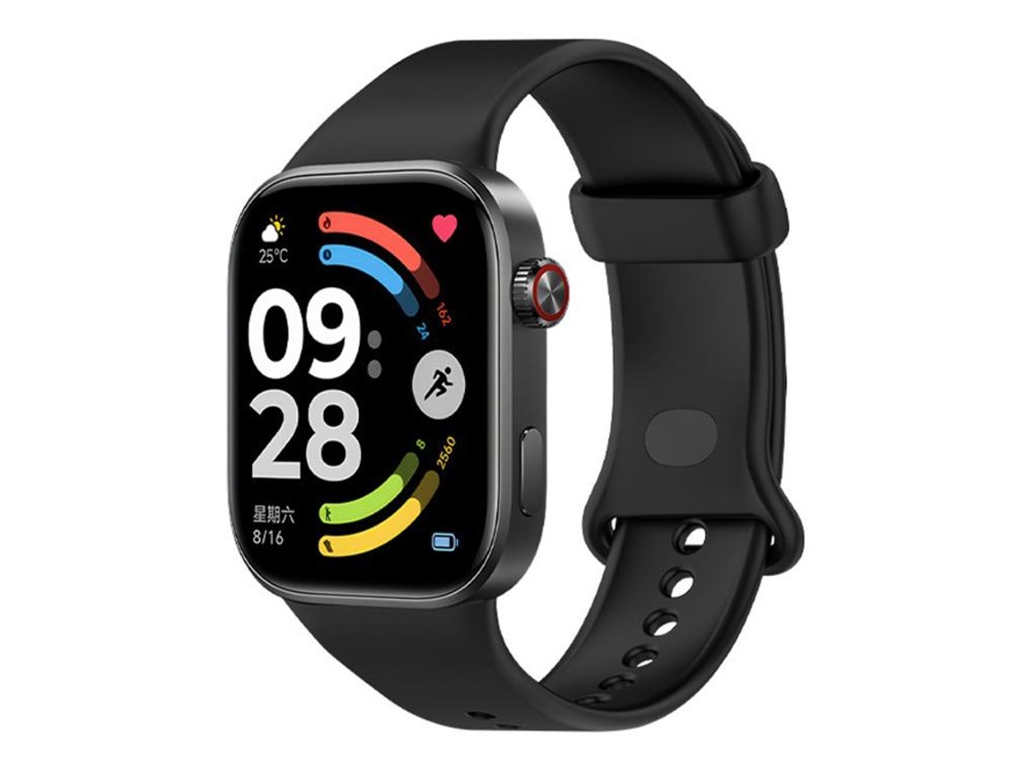 Bracelete para Redmi Watch 6 / 5 / 4 Silicone Respirável Preta XIAOMOYU