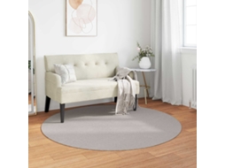Vidaxl Tapete Interno Lugo Creme Ø 120 Cm Poliéster