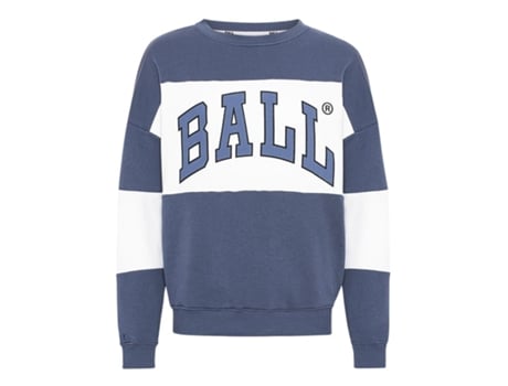 Sweatshirt para Unisexo BALL (S - Algodão - Azul)