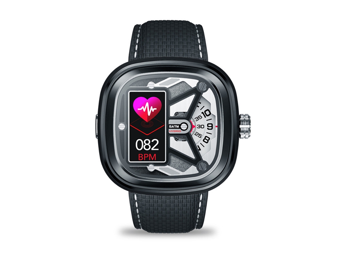Smartwatches, Resistência Allacqua 50m, Monitoraggio Della Salute, Nero Yizhood