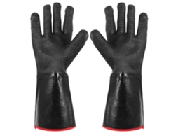 Luvas De Neoprene Pretas, Resistentes Ao Calor, Antiderrapantes E Laváveis.