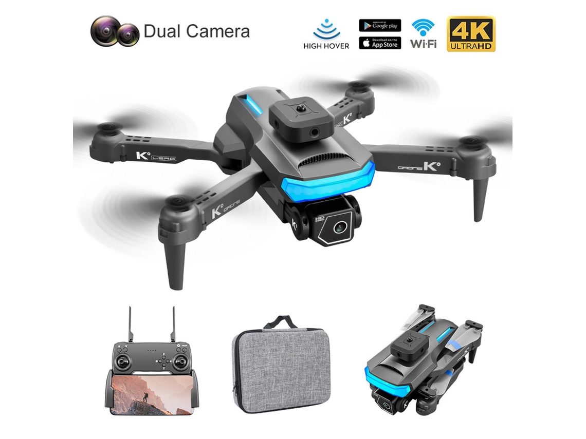 Xt5 Mini Drone com Prevenção de Obstáculos em 360 4K Duração Da Bateria: 10 Min Preto