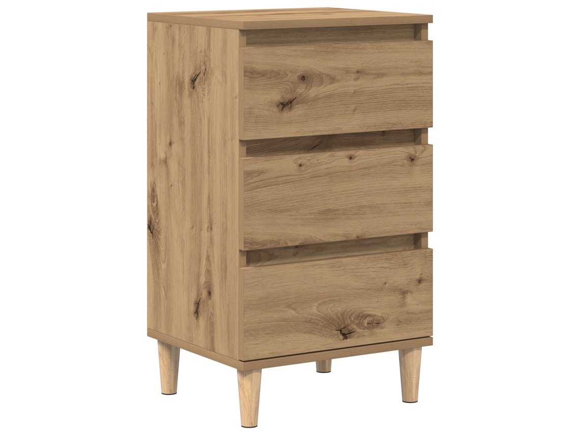 Conjunto 1 Armário De Cabeceira Vidaxl Castanho Derivados De Madeira (40 X 35 X 70 Cm)