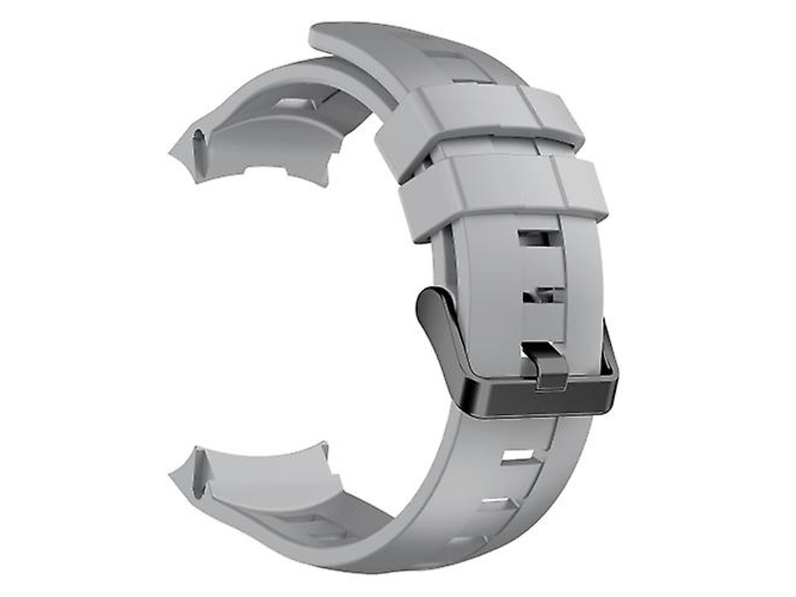 Lurelia Pulseira De Relógio Silicone Cinza, Compatível Com Suunto Ambit3 Vertical 24 Mm, Acabamento Moderno