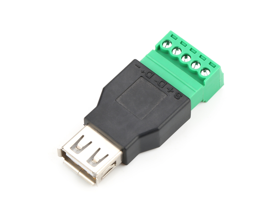 Conversor Adaptador Terminal Usb Fêmea Tipo A Sem Solda Quicklink, 2 Unidades.