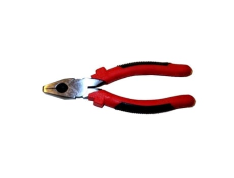 Alicate Universal Lams 7 Cabo Preto e Vermelho C0013 FPLUS
