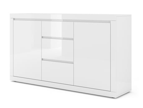 Cómoda AKL FURNITURE PRIVATE Bello Bianco (Branco Puro Brilhante - Madeira engenheirada - 150x40x89 cm)