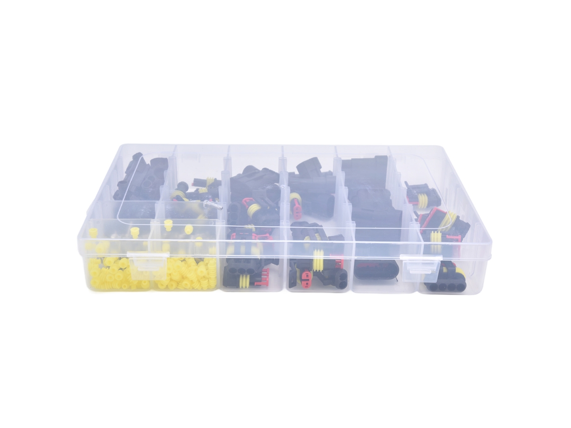 Kit De Conectores Elétricos Impermeáveis Para Automóveis Com Terminais Fêmea E Macho E Conectores Tipo Butt