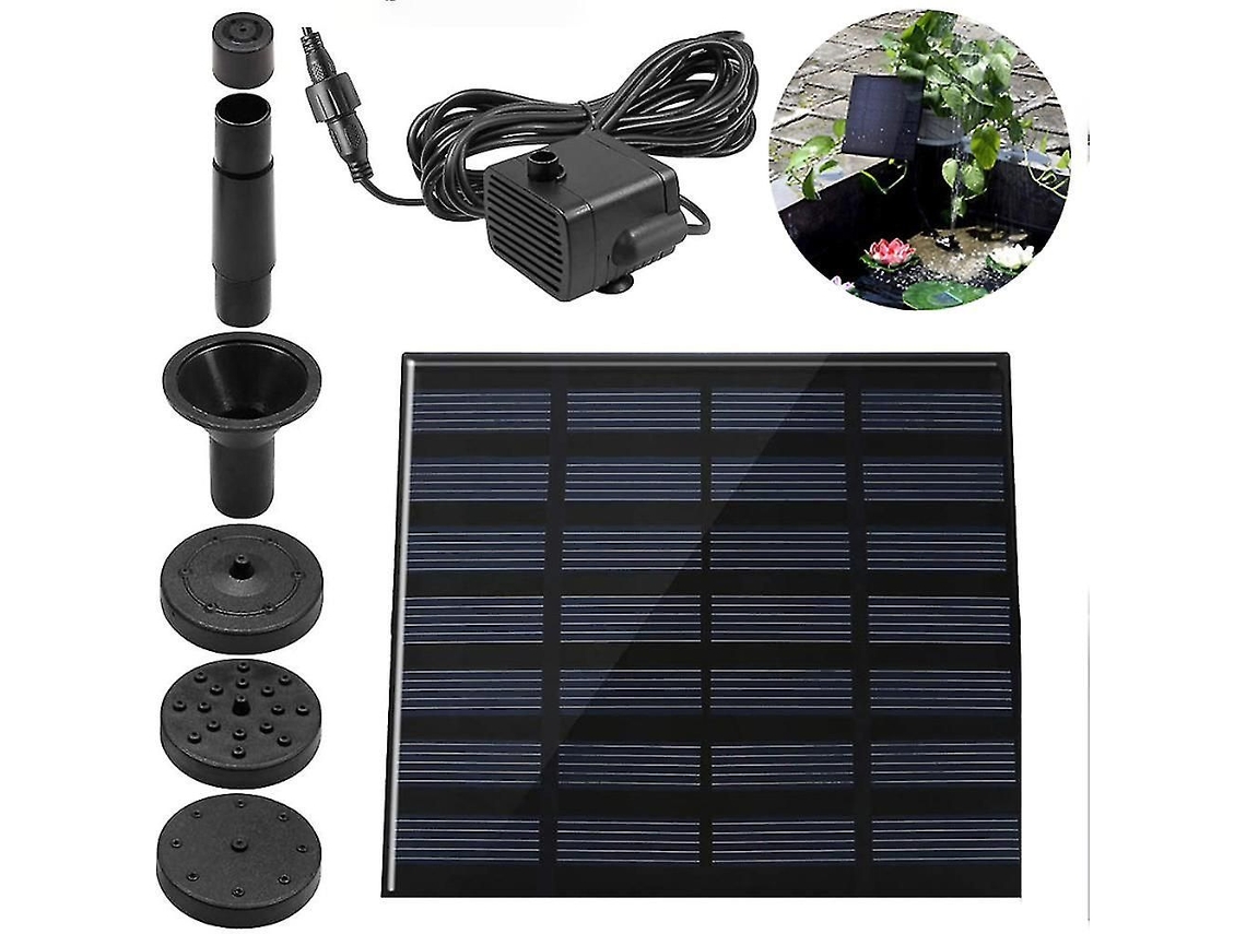 Fonte Solar Para Jardim Com Bomba D'água Submersa
