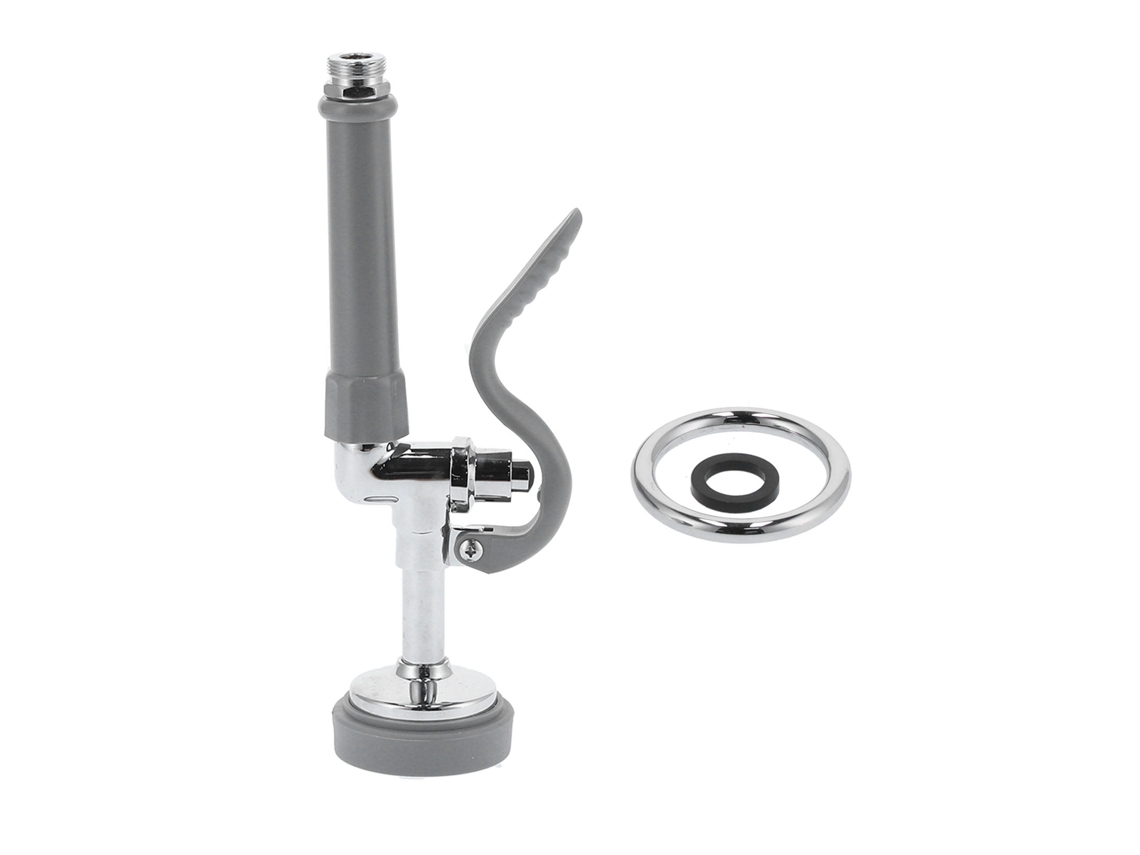 Faucet Comercial Com Alta Pressão E Mangueira Flexível