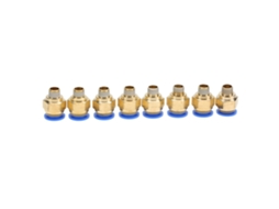 Conector Rápido Pneumático Reto Rosca Macho 8mm
