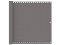 Vidaxl Tela De Varanda Cinzento-claro 75 X 400 Cm Hdpe E Alumínio