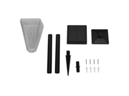 Luminária Solar de Jardim À Prova D'água com Temperatura de Cor Ajustável, Liga/desliga Automático. CHABERLU