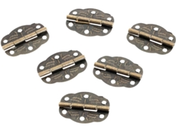 20 Dobradiças De Latão Antigo 30x20mm Com Parafusos