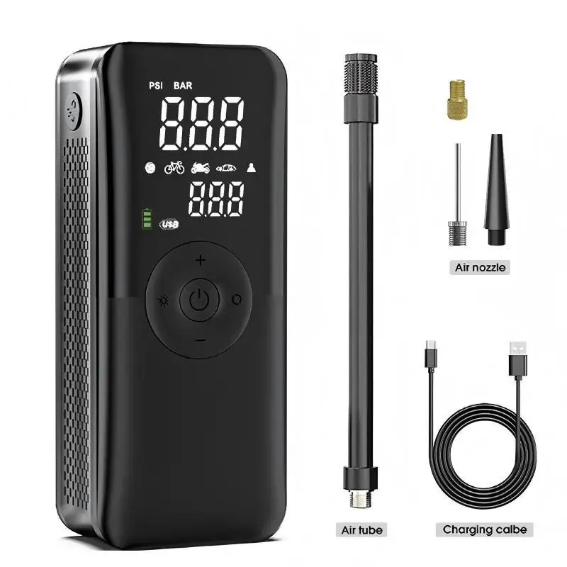 Mini Compressor De Ar Portátil Sem Fio Com Bateria Integrada De 5200mah ...