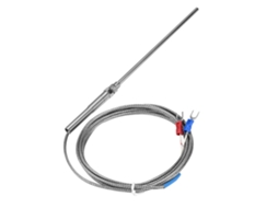 Yuru sonda de Termopar Tipo K com Fio 2m, Prova de Temperatura 150mm, 0 400℃, Rosca M8, Sensor de Temperatura