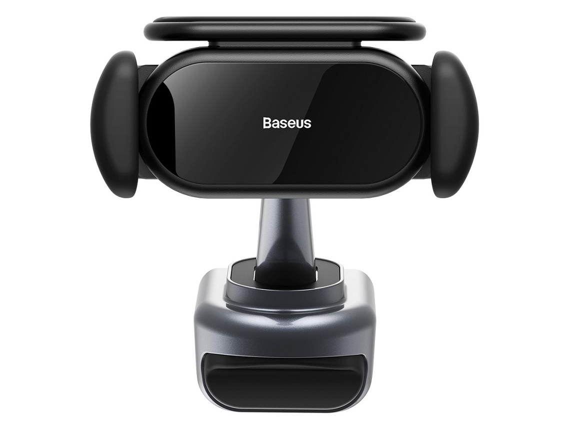 Suporte Para Carro Baseus T-space Preto Para Saída De Ar Com Célula Solar