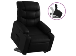 Stand Up Recliner Chair, Stand Up Recliner Chairs Vidaxl Preto Couro Artificial