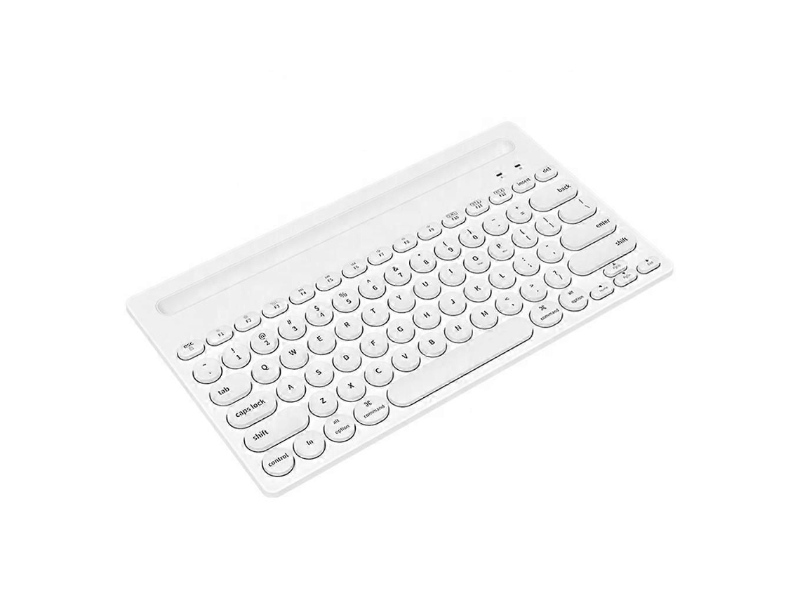 Teclado Bluetooth Sem Fio 2.4g com modos duplos TAISHENGDA para telefone, compatível com Bluetooth